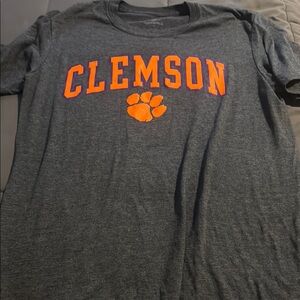 Clemson Gray T-Shirt with Orange Logo